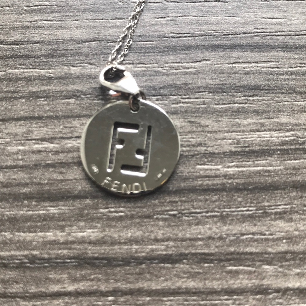Fendi silver necklace